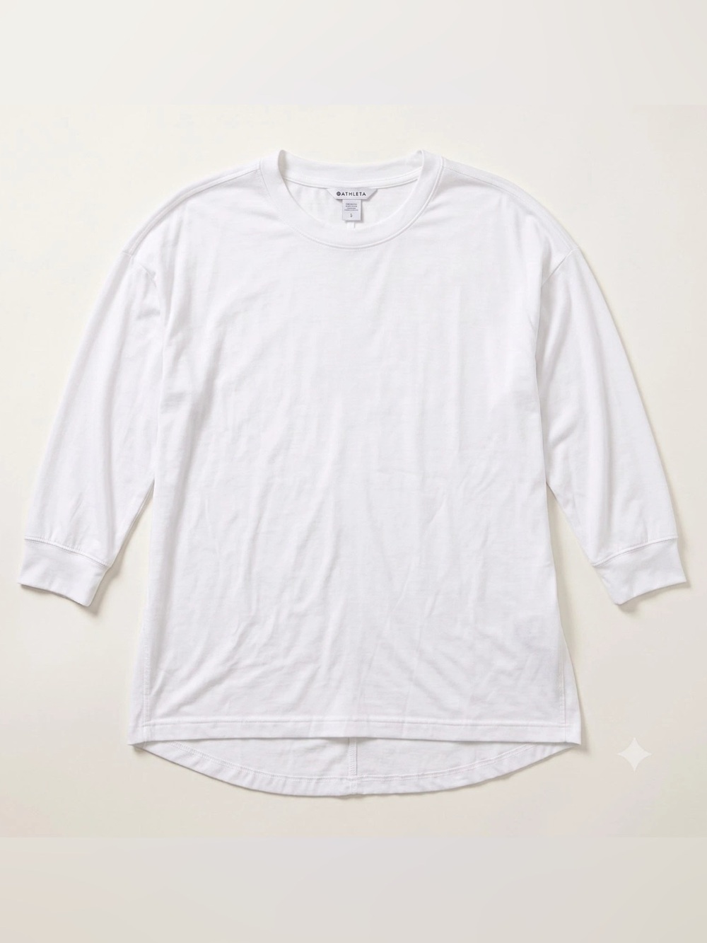 Athleta Inspire Top Size Small Lightweight Oversized Activewear UPF 25 #987312